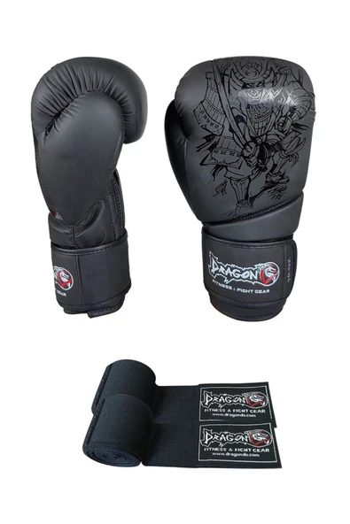 Giftoom Sport- Yakuza Boks Eldiveni Ve 3,5 Metre Siyah Boks Bandajı ürün görseli 1