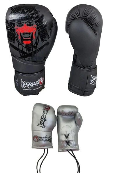 Yakuza Boks Kıck Boks MuayThai Eldiveni Ve Maskot Anahtarlık Eldiven - Resim 3