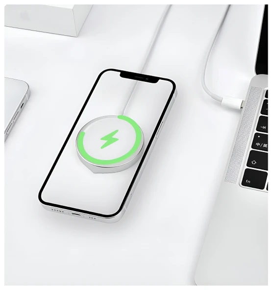 Daytona Apple MHXH3ZA-A  MagSafe USB C Charger, Apple MagSafe Type C Kablosuz Hızlı Şarj Cihazı A2140 - Resim 6