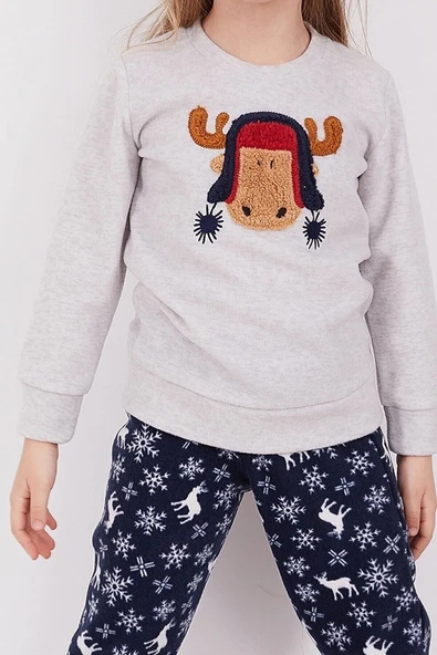 Arnetta AR2150C Kız Çocuk Polar 2'li Pijama Takım - Resim 2