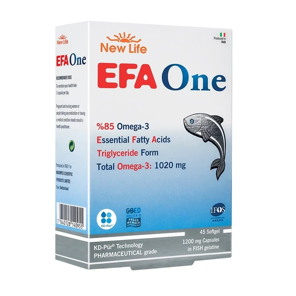 New Life Efa One Omega-3 45 Kapsül - Resim 3