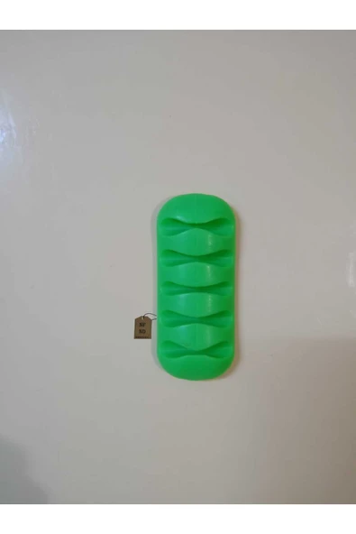 KABLO TUTUCU 5 KANALLI PRATİK YAPIŞKANLI TEKLİ ÜRÜN YEŞİL ürün görseli 1