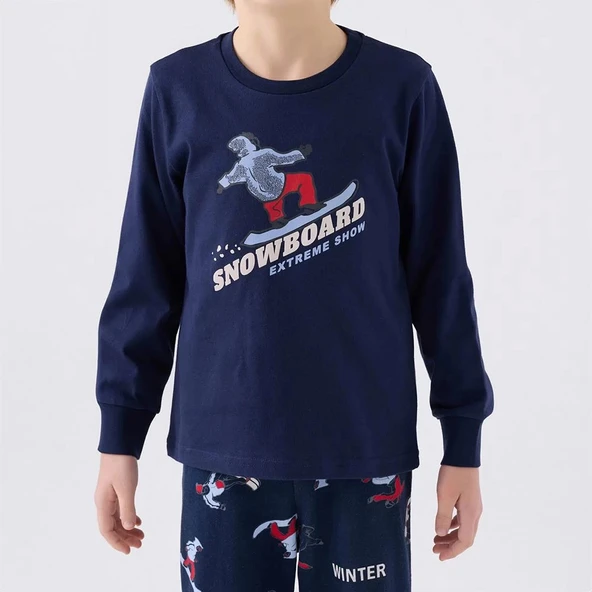 RolyPoly RP3435C Erkek Çocuk Kışlık Pijama Takım - Resim 4