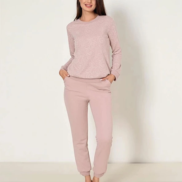 Confeo 840-823 Kadın Kışlık Uzun Kol  Pijama Takım ürün görseli 1