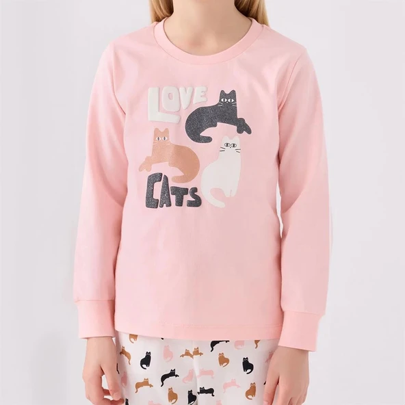 Arnetta AR3057C Kız Çocuk Kışlık Pijama Takımı - Resim 4