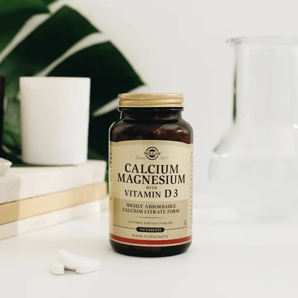 Solgar Calcium Magnesium Vitamin D3 150 Tablet - Resim 2