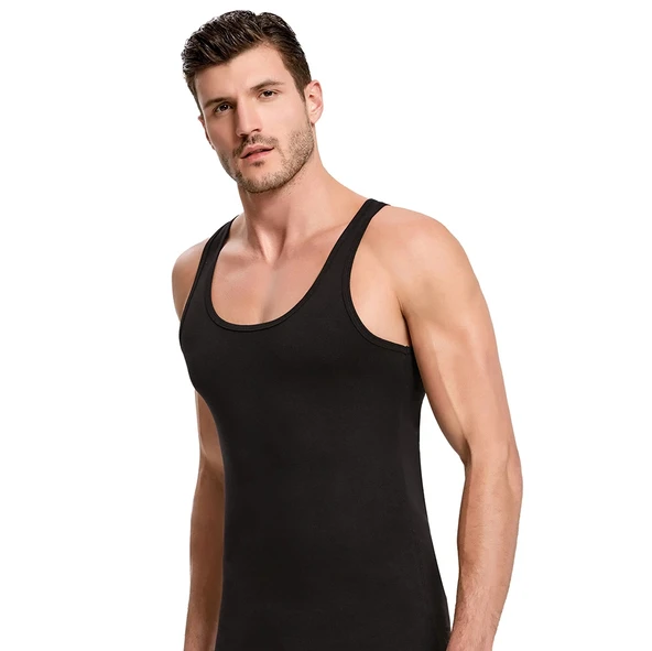 İlke 120 Erkek Rambo Atlet Siyah    XL - Resim 2