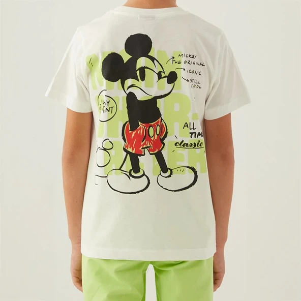 Mickey Mouse 4872C Erkek Çocuk Yazlık Bermuda Pijama Takım - Resim 8