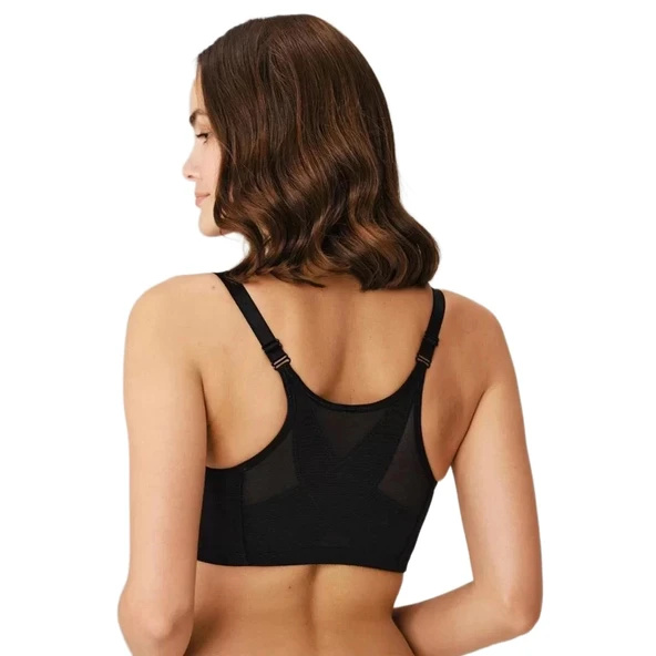 Anıl 3651 Anıl Kadın Toparlayıcı Minimizer Balensiz Desteksiz Dolgusuz Önden Açılan Sırt Destekli Medikal Sütyen - Resim 3