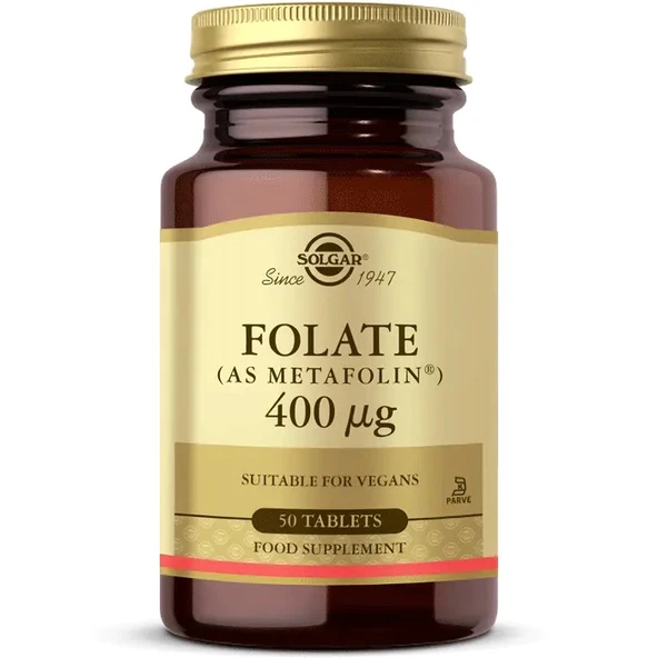 Solgar Folate 400 Mcg 50 Tablet ürün görseli