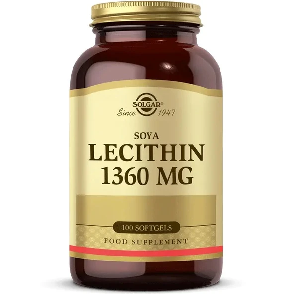 Solgar Soya Lecithin 1360 mg 100 Kapsül ürün görseli
