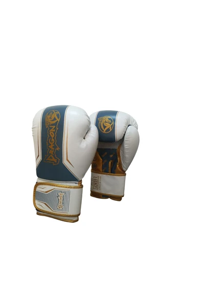 Legacy Kick Boks Eldiveni Boks Eldiveni MuayThai Müsabaka Antreman eldiveni 3'li Set Beyaz Altın - Resim 2