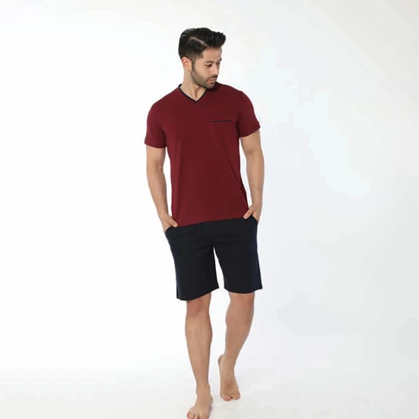 Öztaş 12020 Erkek Yazlık Şort Pijama Takım ürün görseli 1