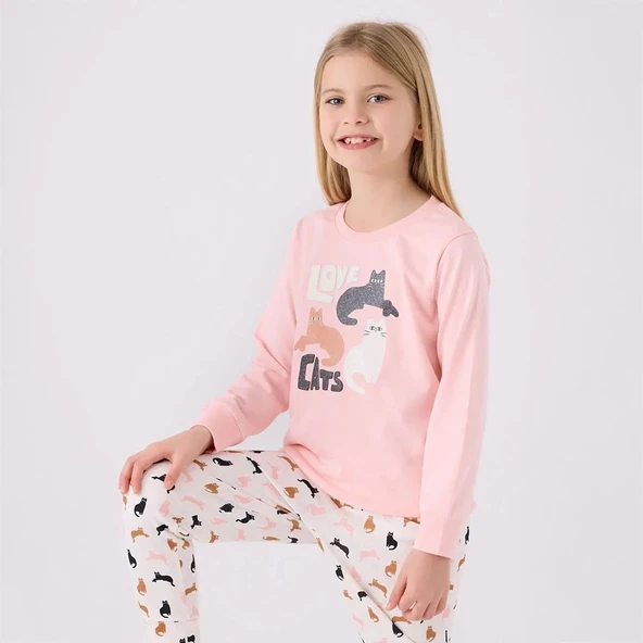 Arnetta AR3057C Kız Çocuk Kışlık Pijama Takımı - Resim 2