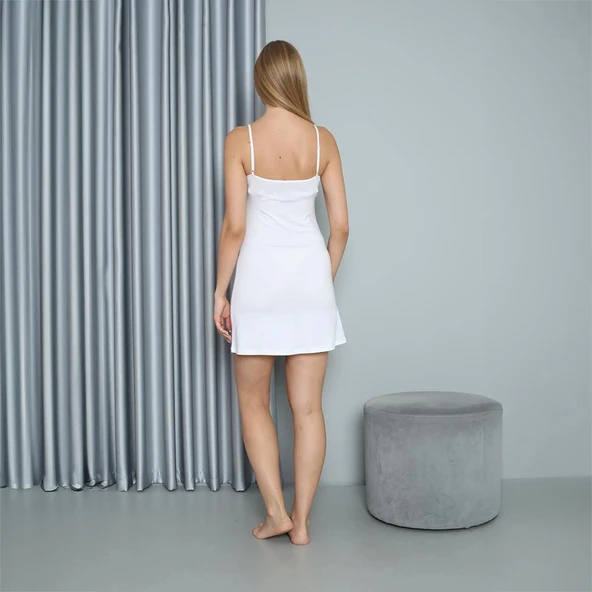 Confeo 801-017 Kadın İp Askılı Modal İç Gecelik (Kombinezon) - Resim 4