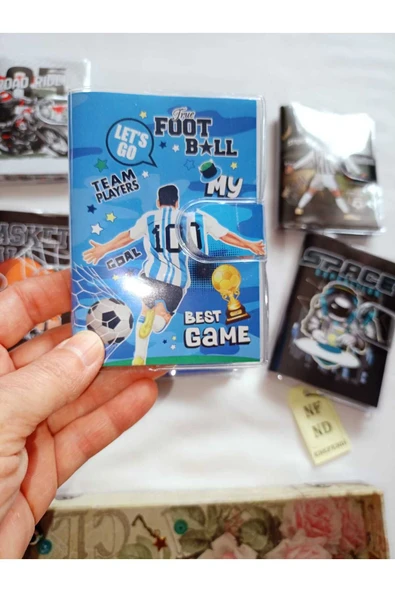 DEFTER NOT ANI CEP DEFTERİ 70 YAPRAK ÇİZGİLİ CIRTLI FİGÜR RENKLERDEN BİRİ GELİR 11x8 CM KÜÇÜK BOY - Resim 5