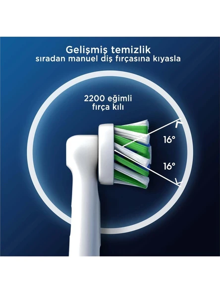Oral-B Yedek Başlık Pro Cross Action 4 Lü - Resim 4