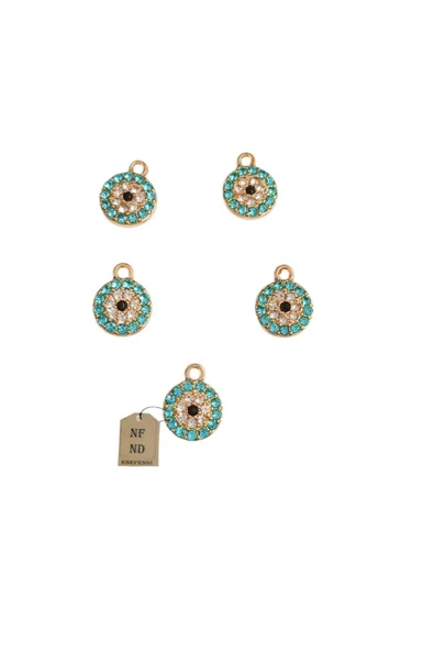 KOLYE UCU BİLEKLİK TAKI APARATI AÇIK MAVİ BEYAZ TAŞLI HEDİYELİK 5 ADET 1.5mm ürün görseli 1