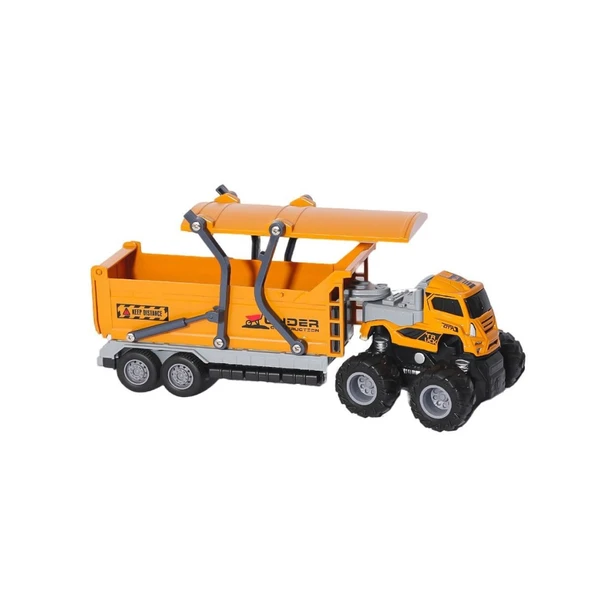 KLX600-377 Sürtmeli Die Cast 4x4 Kapalı Kasa İnşaat Tırı -Vardem - Resim 2