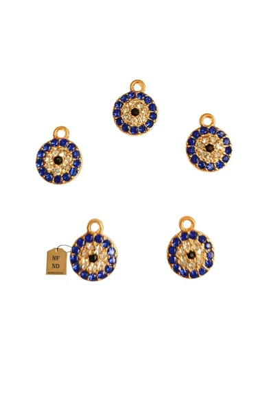 KOLYE UCU BİLEKLİK  TAKI APARATI LACİVERT BEYAZ TAŞLI 5 ADET 1.5mm - Resim 2