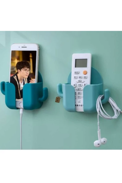 TELEFON VE  KUMANDA STANDI KANCALI  TEKLİ MAVİ RENK (TONLARI YAKIN İKİ RENKTEN BİRİ GELİR) - Resim 4