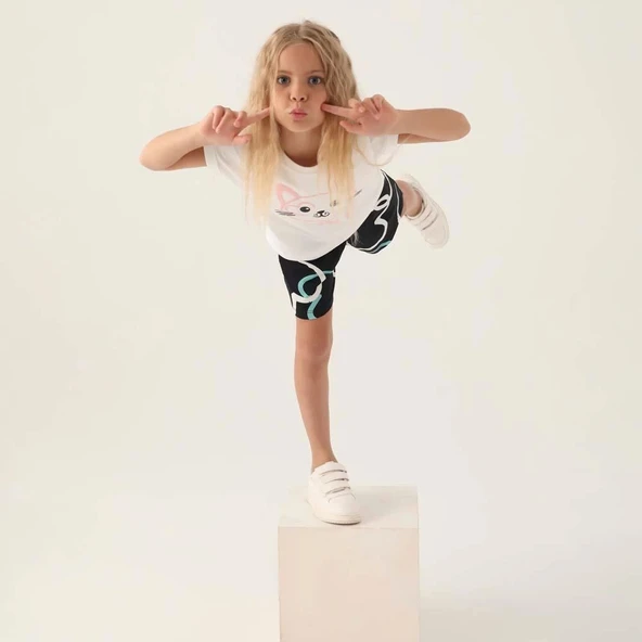 Rolypoly 3397C Kız Çocuk Şort Takım - Resim 2