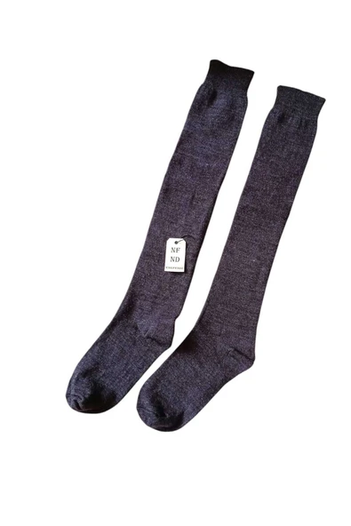 ANNE ÇORABI 2ÇİFT DİZALTI KALIN SICAK LİKRALI ESNEK YÜNLÜ RAHAT UZUN ÇORAP 36-40 FÜME GRİ - Resim 5