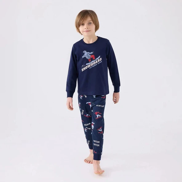 RolyPoly RP3435C Erkek Çocuk Kışlık Pijama Takım ürün görseli 1