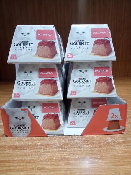 ProPlan Gourmet Revelations Somon Balıklı Kedi Konservesi 2x57gr 10 adet ürün görseli 1