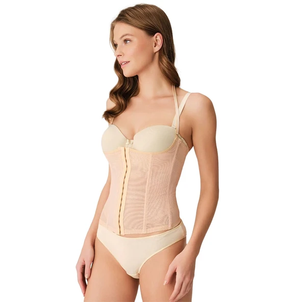 Anıl 2507 Kadın Toparlayıcı Bel İnceltici Dikişli Kancalı Çıkabilen Askılı Sıkı Bel Korse ürün görseli