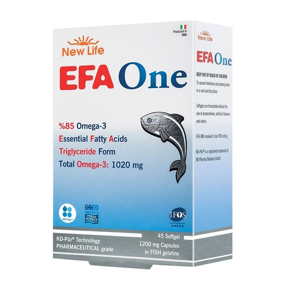 New Life Efa One Omega-3 45 Kapsül - Resim 2
