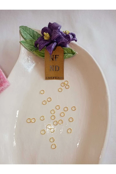 100 ADET ALTINSARISI HALKA TAKI APARATI TAKI EKLEME APARATI 6mm MONTAJ BAĞLANTI HALKASI - Resim 4