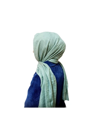 Bambu Kraş Şal Hafif Ütü Gerektirmez Rahat Hijab Tesettür Şal - Resim 4