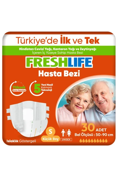 Freshlife Yetişkin Hasta Bezi S Beden 120 Adet ürün görseli 1