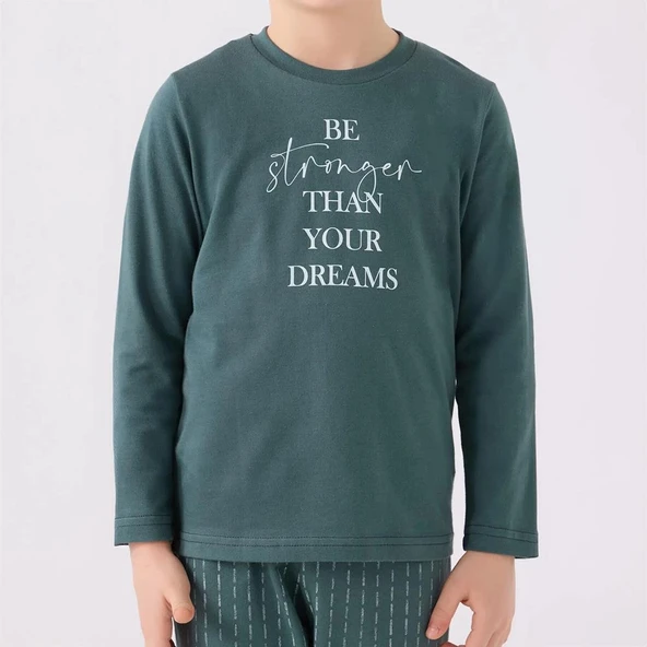 Arnetta AR3130G Erkek Çocuk Garson Boy Kışlık Pijama Takımı - Resim 9