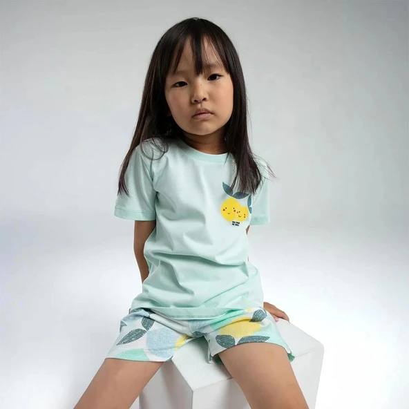RolyPoly 3618C Kız Çocuk Şort Yazlık Pijama Takım - Resim 2