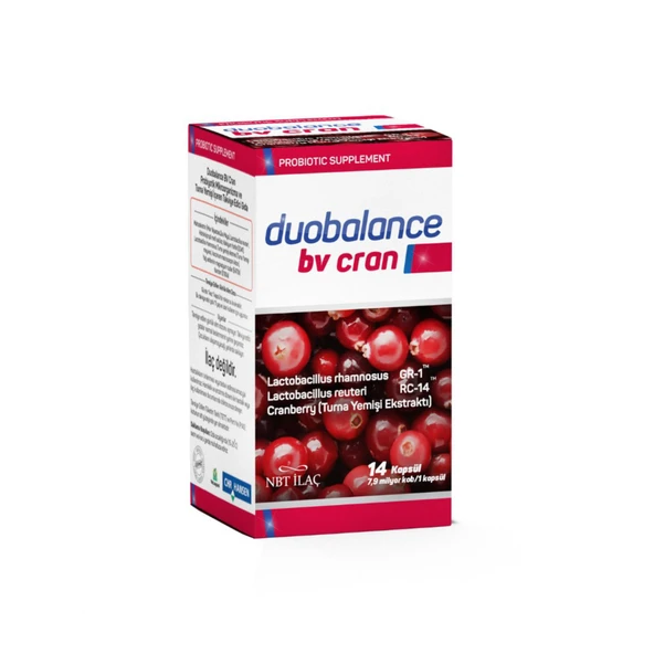 Nbt İlaç Duobalance Bv Cran 14 Kapsül ürün görseli
