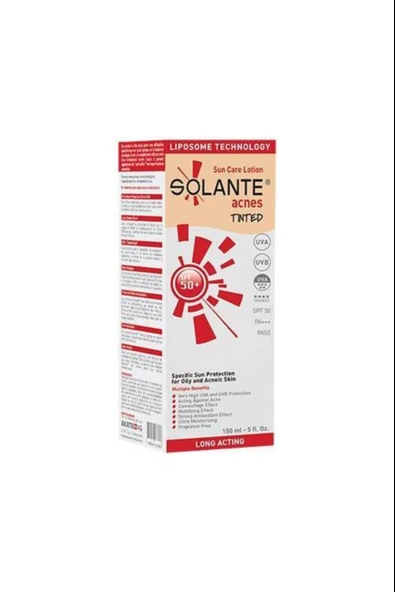 Solante Acnes Tinted Spf50 150 ml - Resim 2