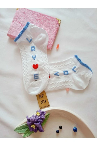 BURUN DİKİŞSİZ ÇORAP YUMUŞAK PAMUKLU KISA KONÇ DESENLİ KADIN PATİK 36-40 ürün görseli