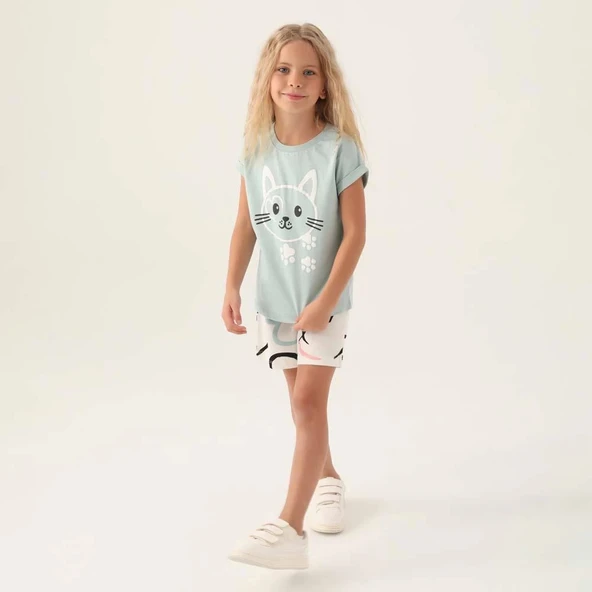 Rolypoly 3397C Kız Çocuk Şort Takım - Resim 7