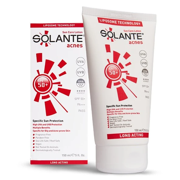 Solante Acnes Lotion Spf 50 150ml ürün görseli