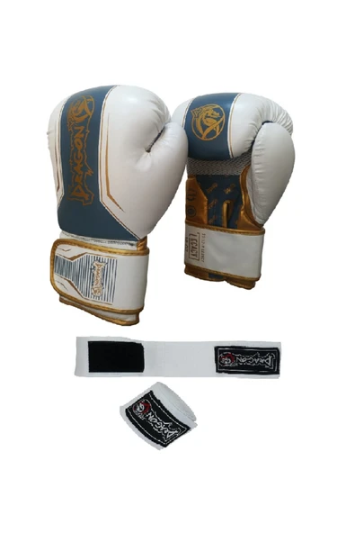 Legacy Kick Boks Eldiveni Boks Eldiveni MuayThai Müsabaka Antreman eldiveni 2'li Set beyaz altın ürün görseli 1