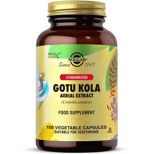 Solgar Gotu Kola Aerial Extract 100 Kapsül ürün görseli