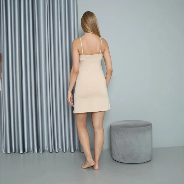 Confeo 801-017 Kadın İp Askılı Modal İç Gecelik (Kombinezon) - Resim 9