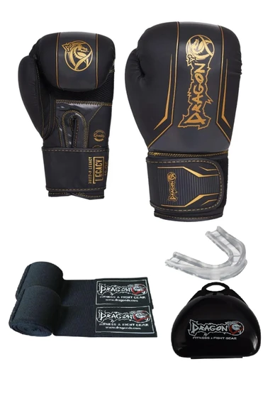 Legacy Boks Eldiveni Kickboks MuayThai Müsabaka Antreman dragon boks eldiveni 3'li Set ürün görseli 1