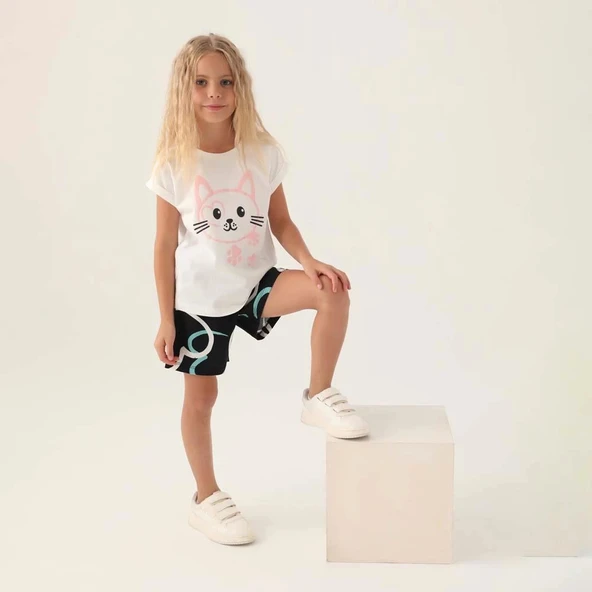 Rolypoly 3397C Kız Çocuk Şort Takım ürün görseli 1