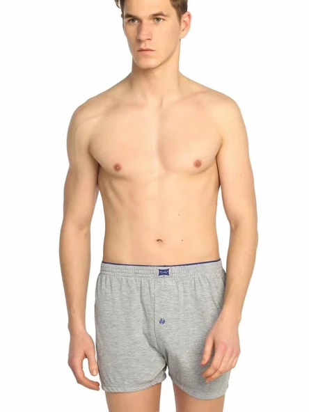 Tutku 117 Battal Erkek Düz Penye Boxer - Resim 4