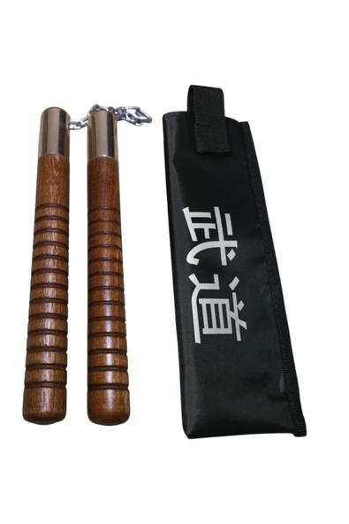 Spor Nançaku (Mınçıka) Yüksek Kaliteli Ahşap Nunçaku, Mınçıka , Çantalı set Eğitim, spor ürün görseli 1