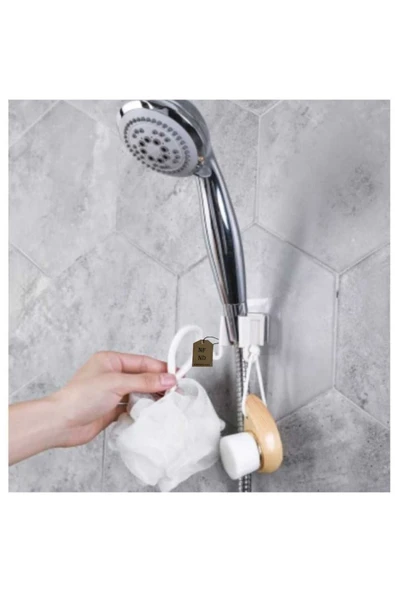 DUŞBAŞLIĞI TUTUCU LİF ASKILI YAPIŞKANLI MAVİ - Resim 4