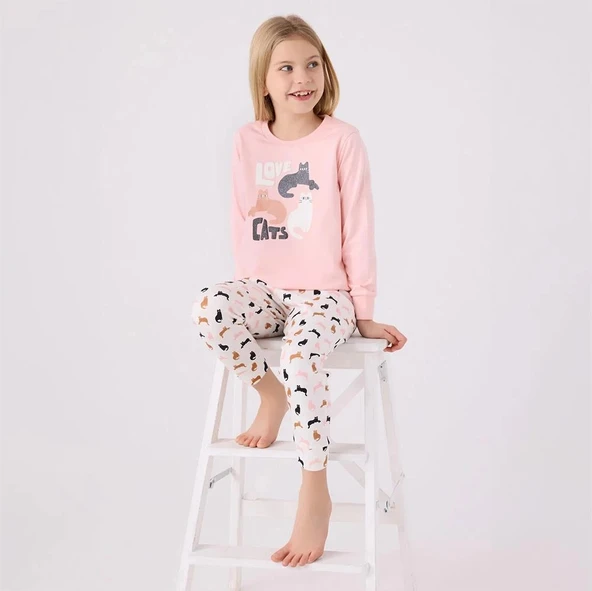 Arnetta AR3057C Kız Çocuk Kışlık Pijama Takımı - Resim 3